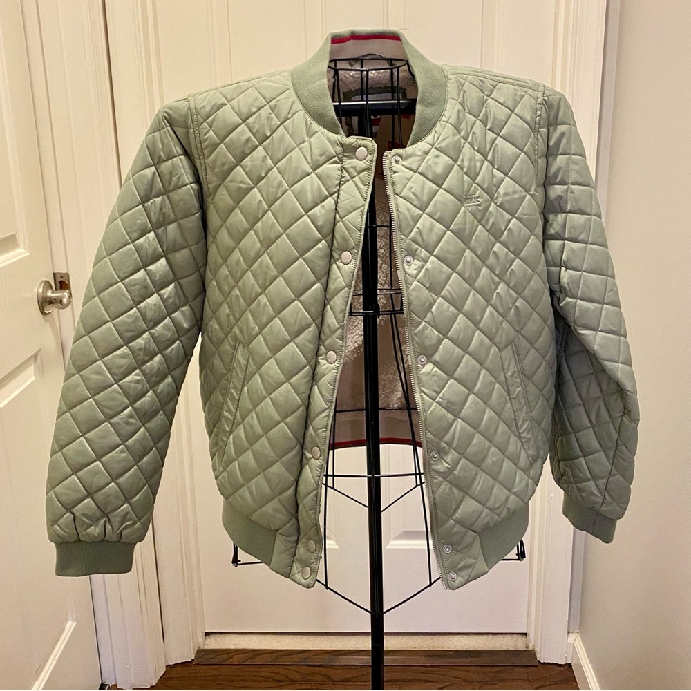 Levi's Green and White Sherpa Jacket, size L